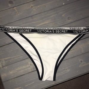 VS white and black logo bikini bottom